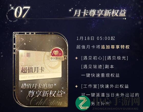 《光与夜之恋》1月18日更新内容
