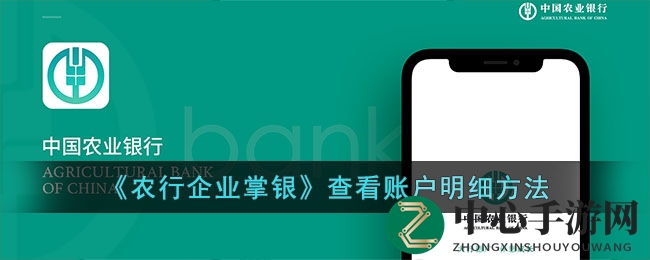 《农行企业掌银》查看账户明细方法