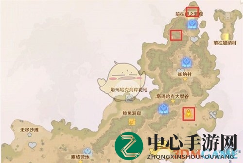 《魔力宝贝：旅人》加纳村石碑坐标位置