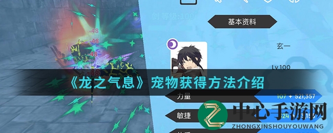 《龙之气息》宠物获得方法揭秘